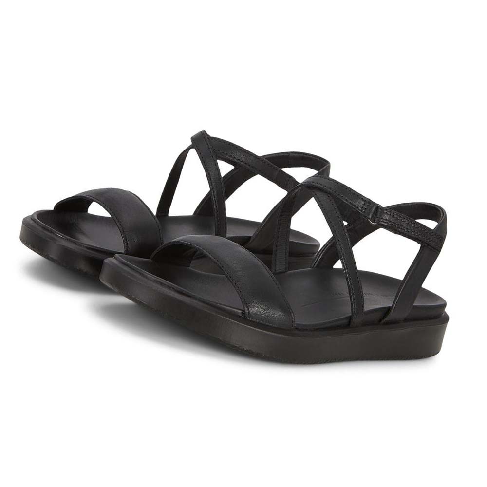 Women's Ecco Flowt Lx Sandals Black | USA 182DFM